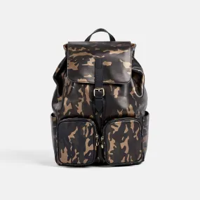 SOHO Camo Leather Backpack