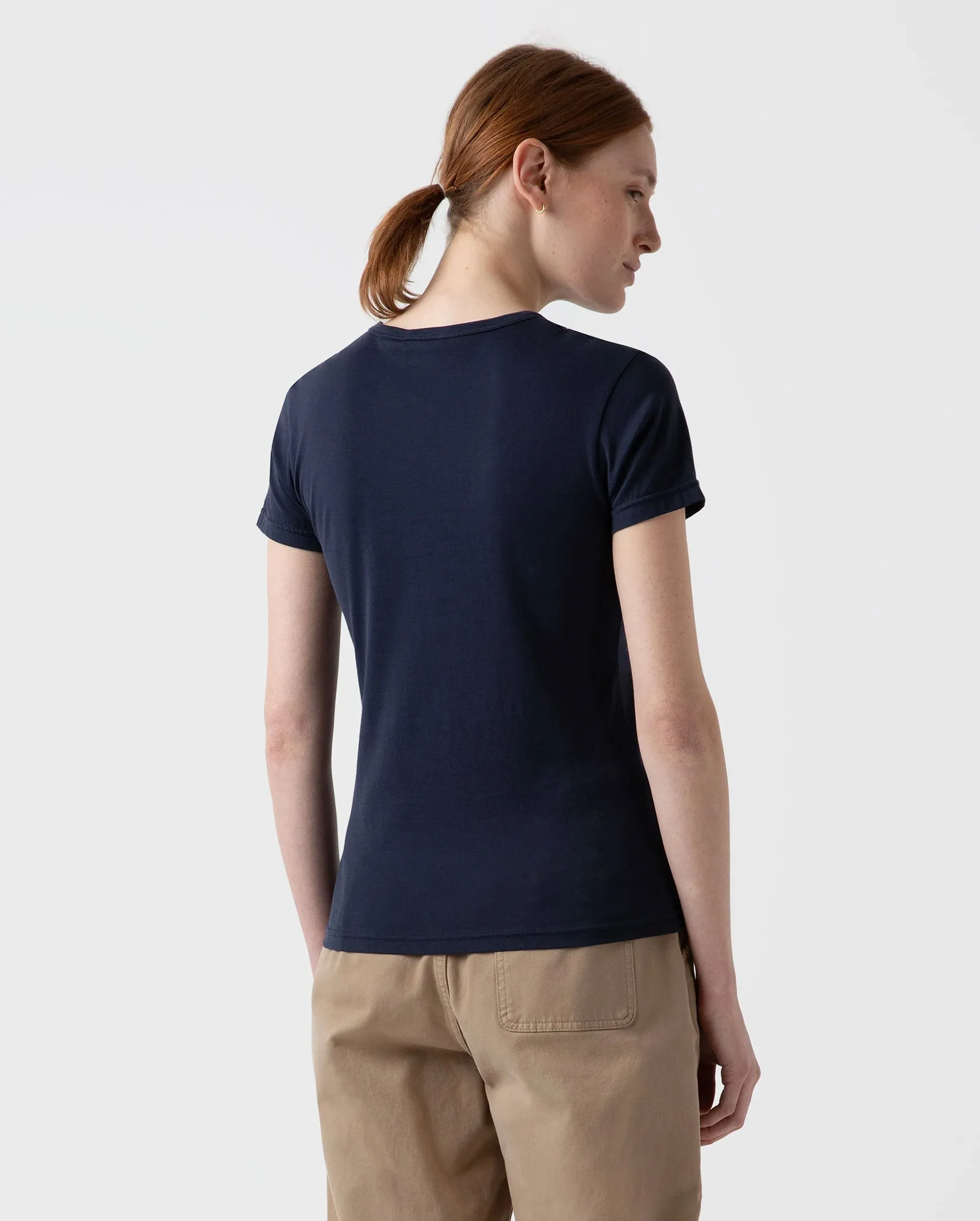 S/S CLASSIC CREW NECK T-SHIRT / NAVY