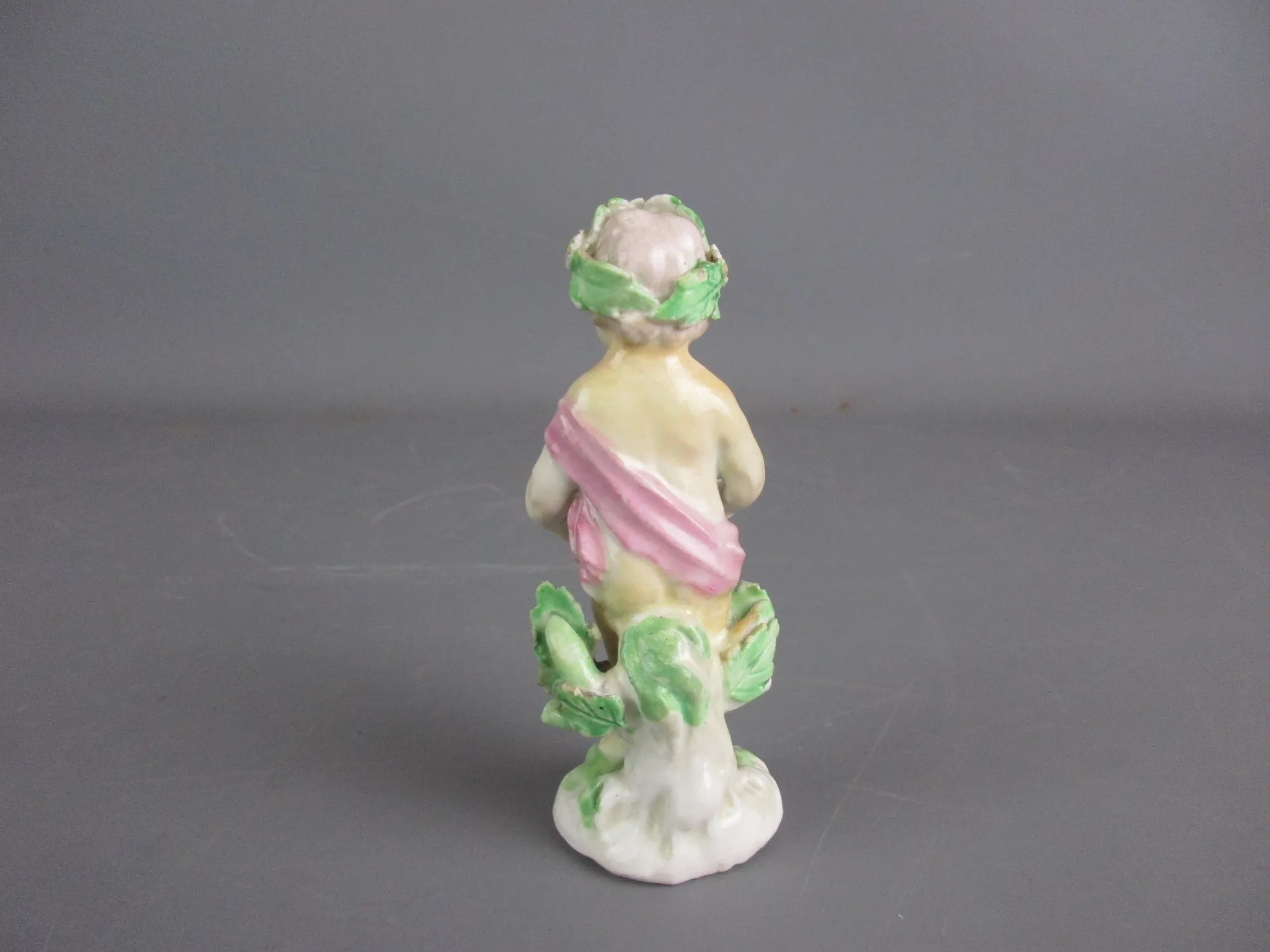 Staffordshire Ceramic Flower Boy Fairy Style Figurine Antique Victorian c1900