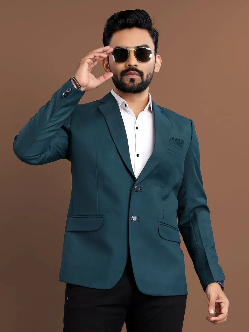 Stylish Men's Blazer for Wedding Blue