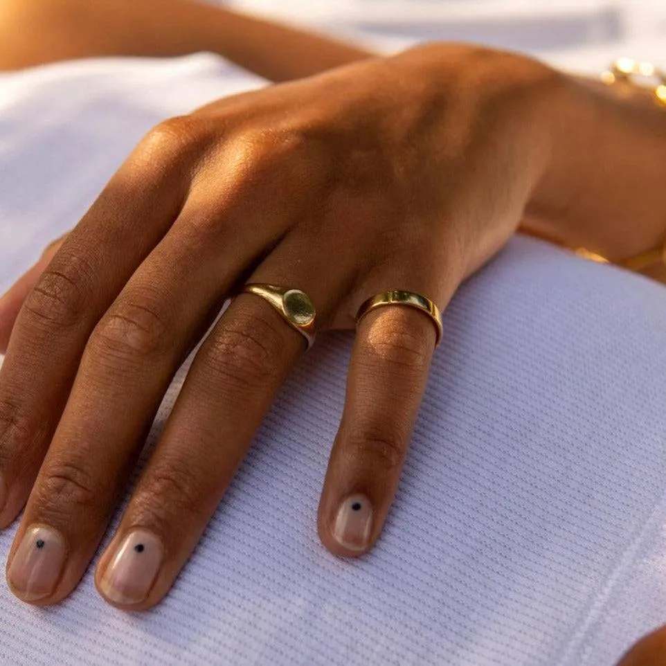 THE IMANI RING - Solid 14k yellow gold