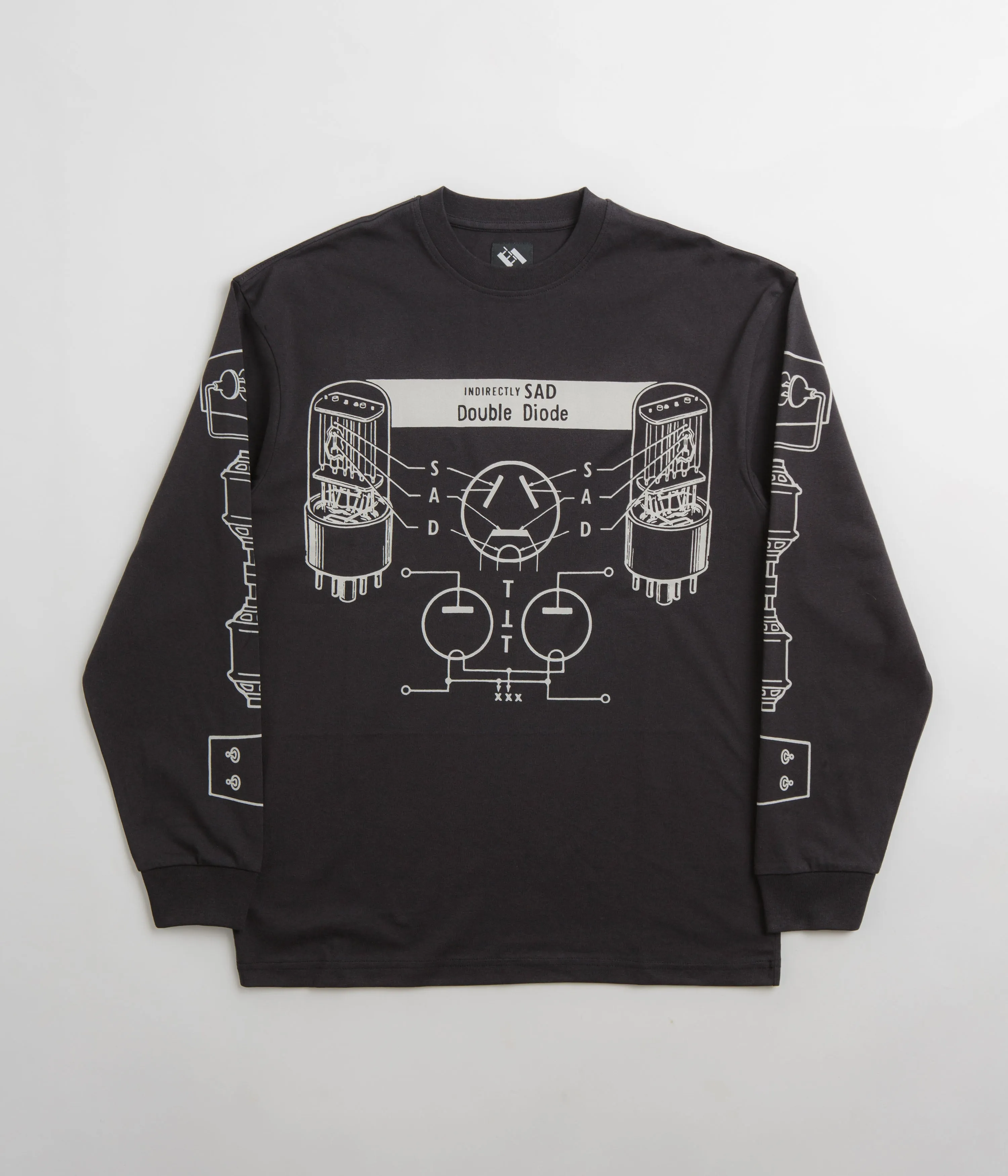 The Trilogy Tapes Sad Long Sleeve T-Shirt - Black