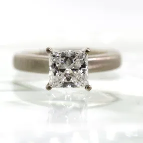 Thick Solitaire Diamond Ring