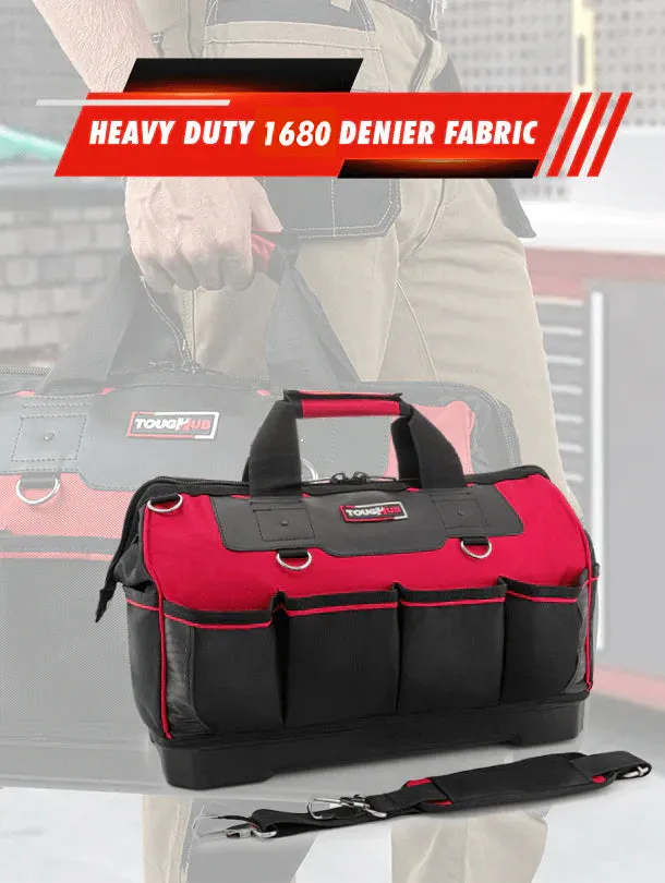 ToughHub 18 Inch Hard Base Tool Bag