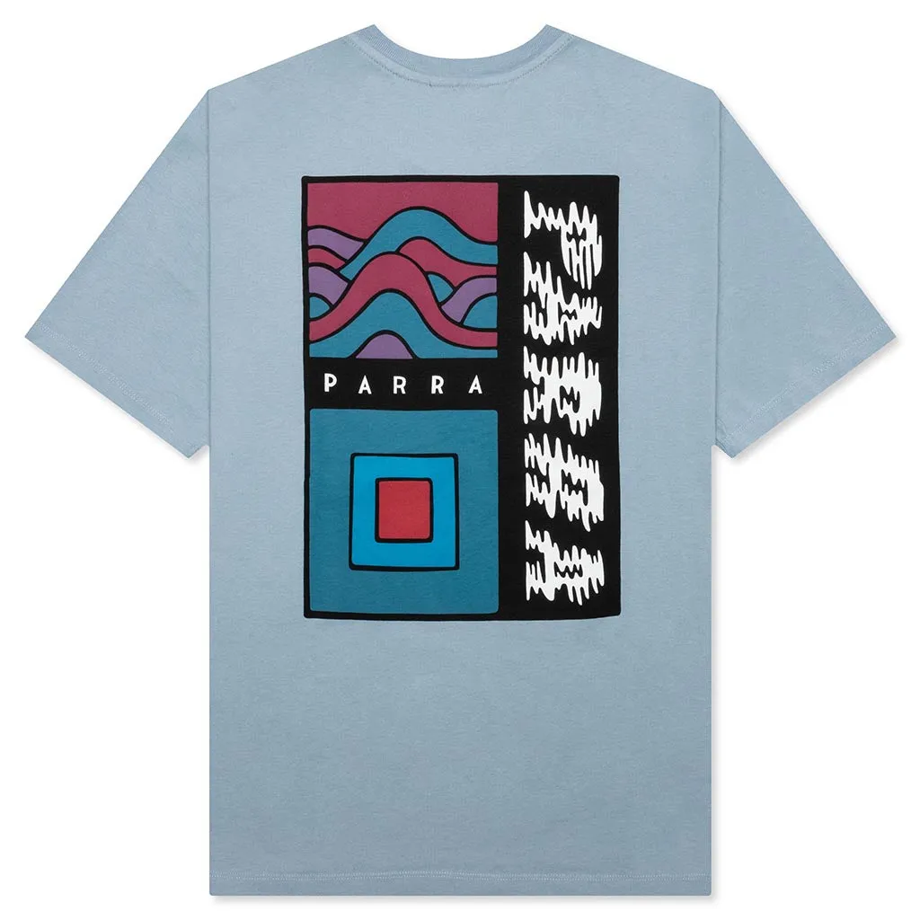 Wave Block Tremors T-Shirt - Dusty Blue