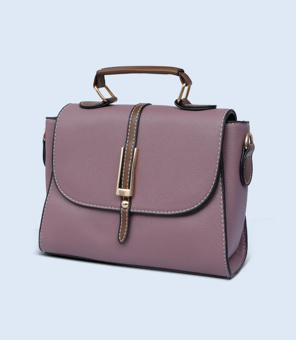 WB2755-PURPLE-Women Boxy Bag