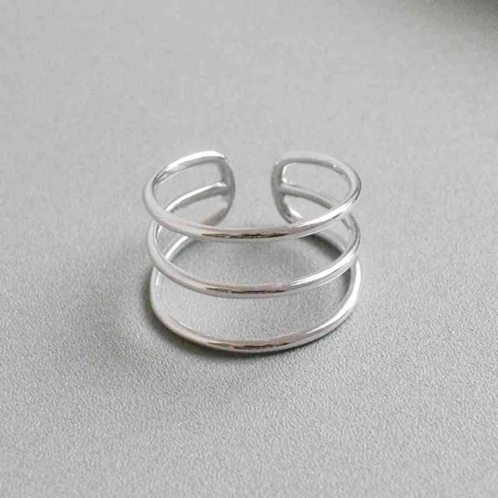 Women Open Cuff Adjustable Trendy Ring