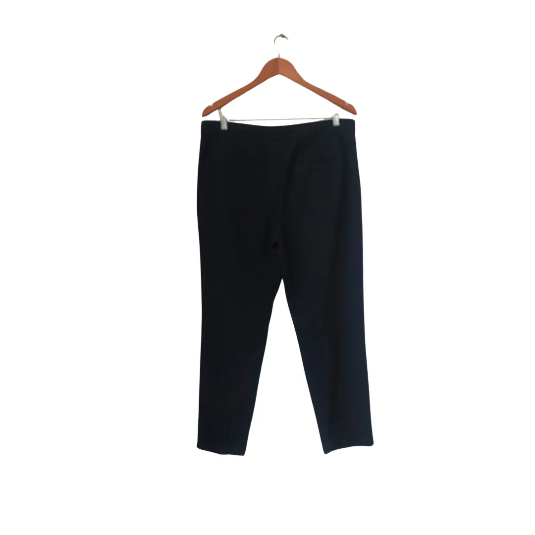 ZARA Navy Elastic-waist Pants | Gently Used |